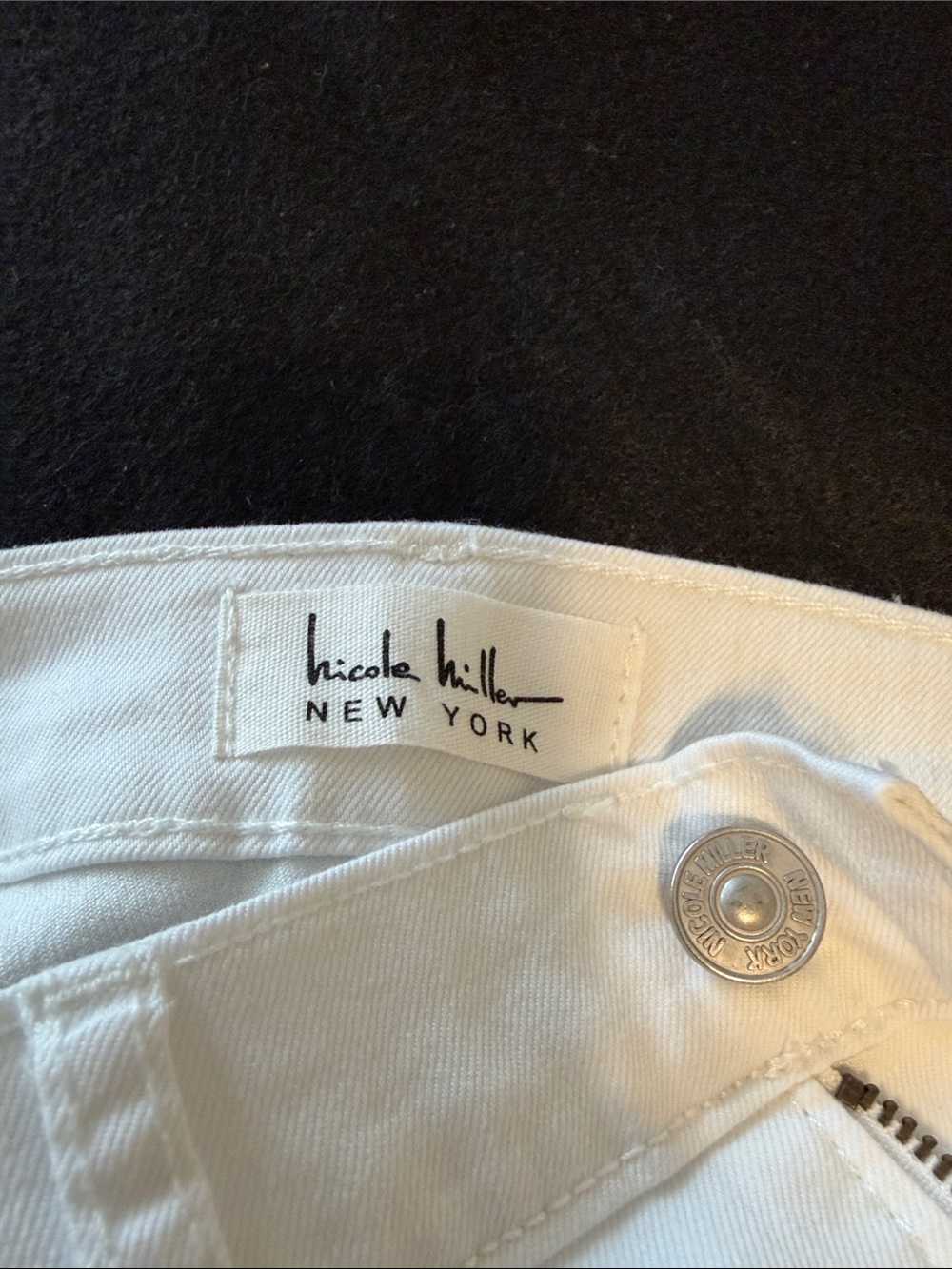 Nicole Miller White Denim Jeans - Picture 4 of 10
